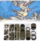 165 RONDELLE AUTOCENTRATE PIATTE METRICHE METALLO ZINCATO CON O-RING IN GOMMA