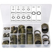 165 RONDELLE AUTOCENTRATE PIATTE METRICHE METALLO ZINCATO CON O-RING IN GOMMA