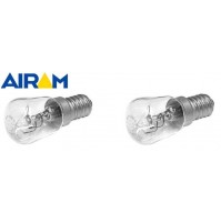 2 LAMPADINE AD INCANDESCENZA PER FORNO 