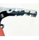 2 PINZE X CAVI BATTERIA AUTO E MOTO 120mm 60A 1 COPPIA ROSSO/NERA MANICI ISOLATI
