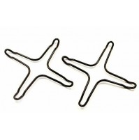 2 RIDUTTORE RIDUZIONE 4 PUNTE SMALTATA 165mm X FORNELLO CUCINE PIANO COTTURA GAS