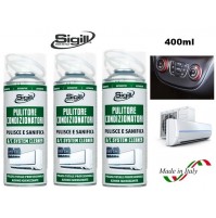 3 PULITORE IGIENIZZANTE SCHIUMOGENO X CONDIZIONATORE AUTO E CASA 400ml 