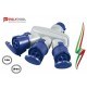 ADATTATORE A 3 POLI TRIPLA PRESA CEE MONOFASE IP44 