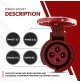 ADATTATORE INDUSTRIALE CEE TRIFASE DOPPIA PRESA + SPINA 16A 3P+T 380/415 VOLT 4P