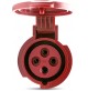 ADATTATORE INDUSTRIALE CEE TRIFASE DOPPIA PRESA + SPINA 16A 3P+T 380/415 VOLT 4P