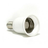 ADATTATORE RIDUTTORE PER LAMPADINE E 27--E 14 (FEMMINA E27-MASCHIO E14)