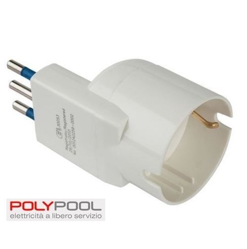 Poly Pool PP0412 SALVASPAZIO Spina Italiana Piccola 10A con