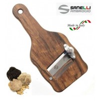 AFFETTATARTUFI IN PALISSANDRO LAMA LISCIA ACCIAIO INOX TAGLIA AFFETTA TARTUFI