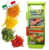AFFETTATORE GRATTUGIA A TAGLIO JULIENNE 2 SPESSORI LAME INOX 