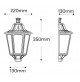 APPLIQUE  PLAFONIERA DA PARETE IN RESINA E PMMA TRASPARENTE PER LAMPADINA E27