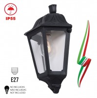 APPLIQUE  PLAFONIERA DA PARETE IN RESINA E PMMA TRASPARENTE PER LAMPADINA E27
