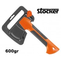 ASCIA ACCETTA 600gr CON LAMA IN ACCIAIO AL CARBONIO E MANICO IN RESINA +CUSTODIA