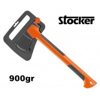 ASCIA ACCETTA 900gr CON LAMA IN ACCIAIO AL CARBONIO E MANICO IN RESINA +CUSTODIA