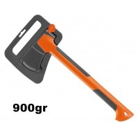 ASCIA ACCETTA 900gr LAMA IN ACCIAIO AL CARBONIO E MANICO IN RESINA + CUSTODIA