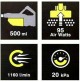 ASPIRAPOLVERE BRUSHLESS A BATTERIA 18V - 4.0Ah SPAZZOLA MOTORIZZATA 