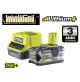 ASPIRAPOLVERE COMPATTO 1100 l/min - 600ml - A BATTERIA 18V - 5.0Ah - 
