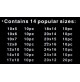 ASSORTIMENTO SET DI GUARNIZIONI RONDELLE PIATTE IN FIBRA 150 PEZZI IN BOX