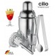 BAR SET SHAKER 5 UTENSILI IN ACCIAIO INOX PER BEVANDE E COCKTAIL 