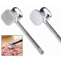 BATTICARNE MARTELLO BATTI CARNE IN ALLUMINIO A DOPPIA TESTA 220 mm