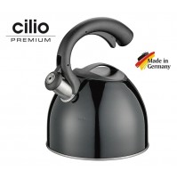 BOLLITORE CON FISCHIO 2.5L IN ACCIAIO INOX LACCATO PER GAS ED INDUZIONE CILIO 