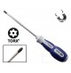 CACCIAVITe TORX CON FORO CALAMITATo IN ACCIAO FORGIATO T30 DIAM. 7 mm