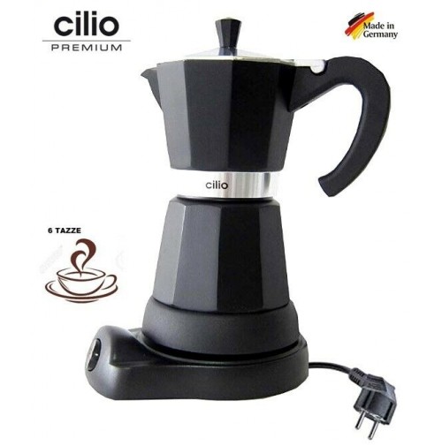 CAFFETTIERA ELETTRICA MODELLO CLASSICO X CAFFE' ESPRESSO 6 TAZZE CILIO  GERMANY