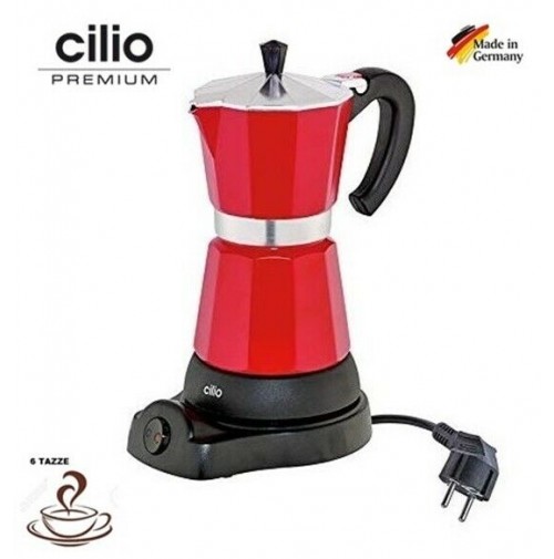 CAFFETTIERA ELETTRICA X CAFFE' ESPRESSO MODELLO CLASSICO 6 TAZZE CILIO  GERMANY