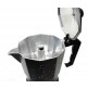 CAFFETTIERA IN ALLUMINIO VERNICIATO NERA CON EFFETTO STONE 1 TAZZA