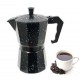 CAFFETTIERA IN ALLUMINIO VERNICIATO NERA CON EFFETTO STONE 1 TAZZA