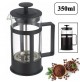 CAFFETTIERA TEIERA INFUSIERA A PISTONE STANTUFFO VETRO E POLIPROPILENE 350ml