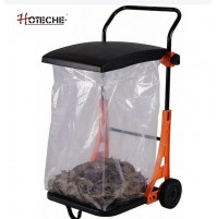 CARRELLO PORTA RIFIUTI DA GIARDINO 80 LT CON RUOTE E SACCO ESTRAIBILE