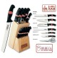 CEPPO IN LEGNO PORTA COLTELLI 12 PEZZI  LINEA HO.RE.CA 