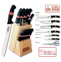CEPPO IN LEGNO PORTA COLTELLI 12 PEZZI  LINEA HO.RE.CA 