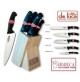CEPPO IN LEGNO PORTA COLTELLI 5 PEZZI  LINEA HO.RE.CA 