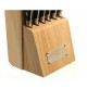 CEPPO IN LEGNO PORTA COLTELLI  E FORBICE 12 PEZZI 