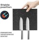 CEPPO MAGNETICO PORTA COLTELLI DA CUCINA IN LEGNO MDF NERO MARMORIZZATO