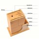 CEPPO SUPPORTO PORTA COLTELLI VUOTO (SENZA COLTELLI) IN LEGNO NATURALE DI BAMBOO
