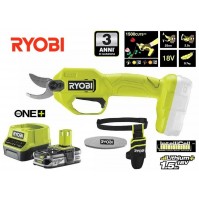 CESOIA FORBICE DA POTA A BATTERIA 18V 1.5Ah + FONDINA + BORSA + PIETRA 