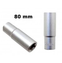 CHIAVE A BUSSOLA LUNGA 80mm PROFILO INTERNO TORX FEMMINA ATTACCO DA 1/2 MIS. E24