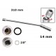 CHIAVE A BUSSOLA PER CANDELE CON SNODO DA 14 mm ATTACCO DA 3/8 LUNGHEZZA 310 mm