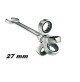 CHIAVE COMBINATA 27 mm A CRICCHETTO TESTA SNODABILE PIEGHEVOLE CHROME VANADIUM