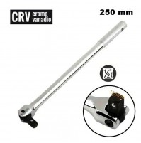 CHIAVE MANICO A LEVA SNODATO PER CHIAVI A BUSSOLA ATTACCO 1/2 - 250 mm CR-V