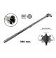 CHIAVE MANICO A LEVA SNODATO PER CHIAVI A BUSSOLA ATTACCO 1/2  - 380 mm CHROME-V