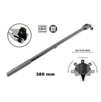 CHIAVE MANICO A LEVA SNODATO PER CHIAVI A BUSSOLA ATTACCO 1/2  - 380 mm CHROME-V