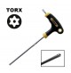 CHIAVE TORX CON FORO A T  -MANICO RIVESTITO  T15 - 140 X 65 mm