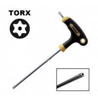CHIAVE TORX CON FORO A T  -MANICO RIVESTITO  T20 - 140 X 65 mm