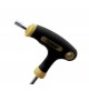 CHIAVE TORX CON FORO A T  -MANICO RIVESTITO  T9 - 140 X 65 mm