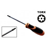 CHIAVE TORX CON FORO  -MANICO RIVESTITO  T27 X 100 mm -LUNGHEZZA TOTALE 210 mm