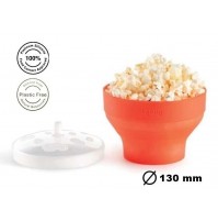 CIOTOLA CONTENITORE cm 13 CUOCI POPCORN IN SILICONE ALIMENTARE x FORNO MICROONDE