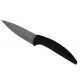 COLTELLO CON LAMA IN ACCIAIO CON RIVESTIMENTO CERAMICO NERO 200 mm- LAMA DA 95mm